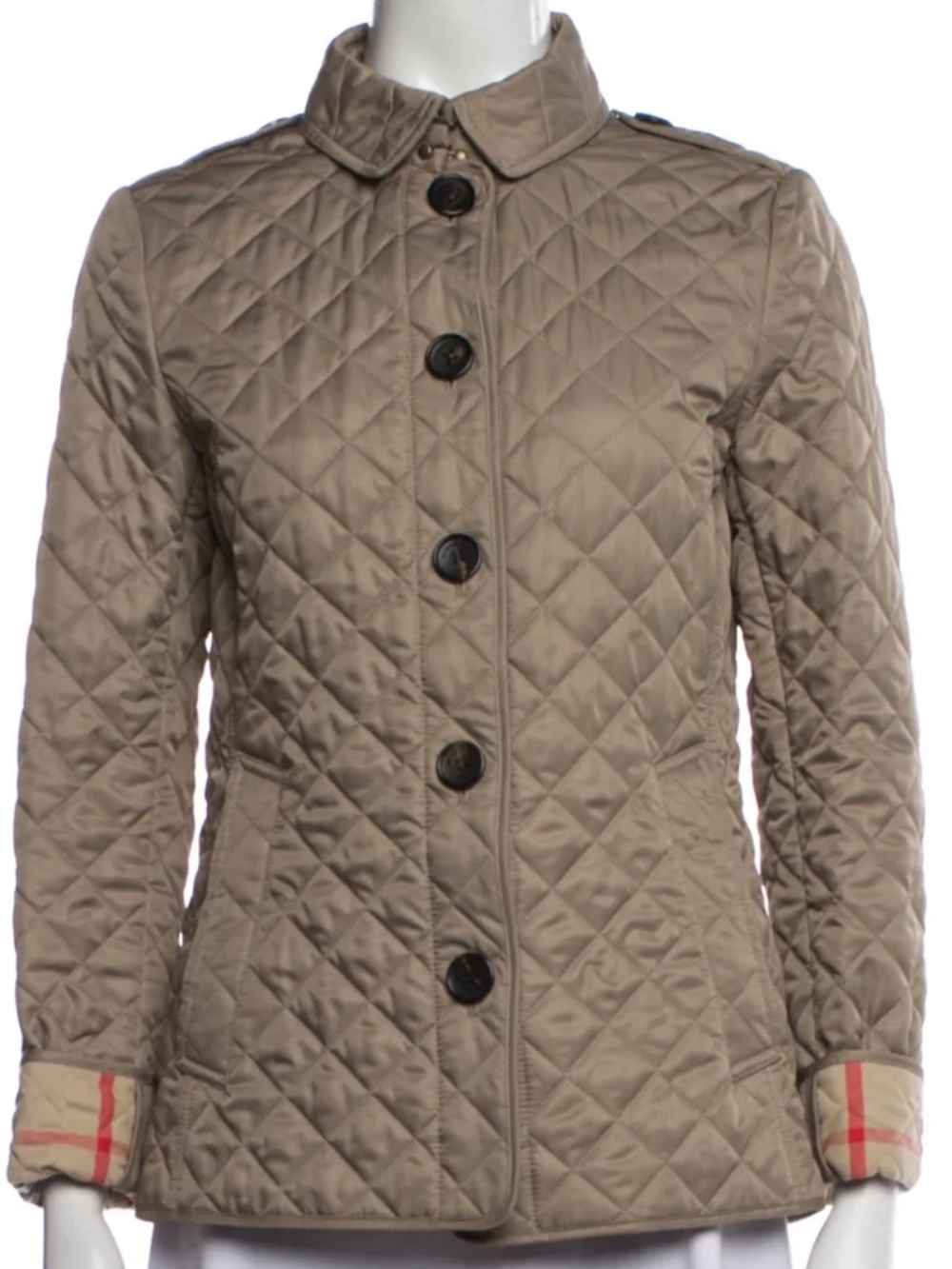 NWT Burberry Quilted Button Front Jacket